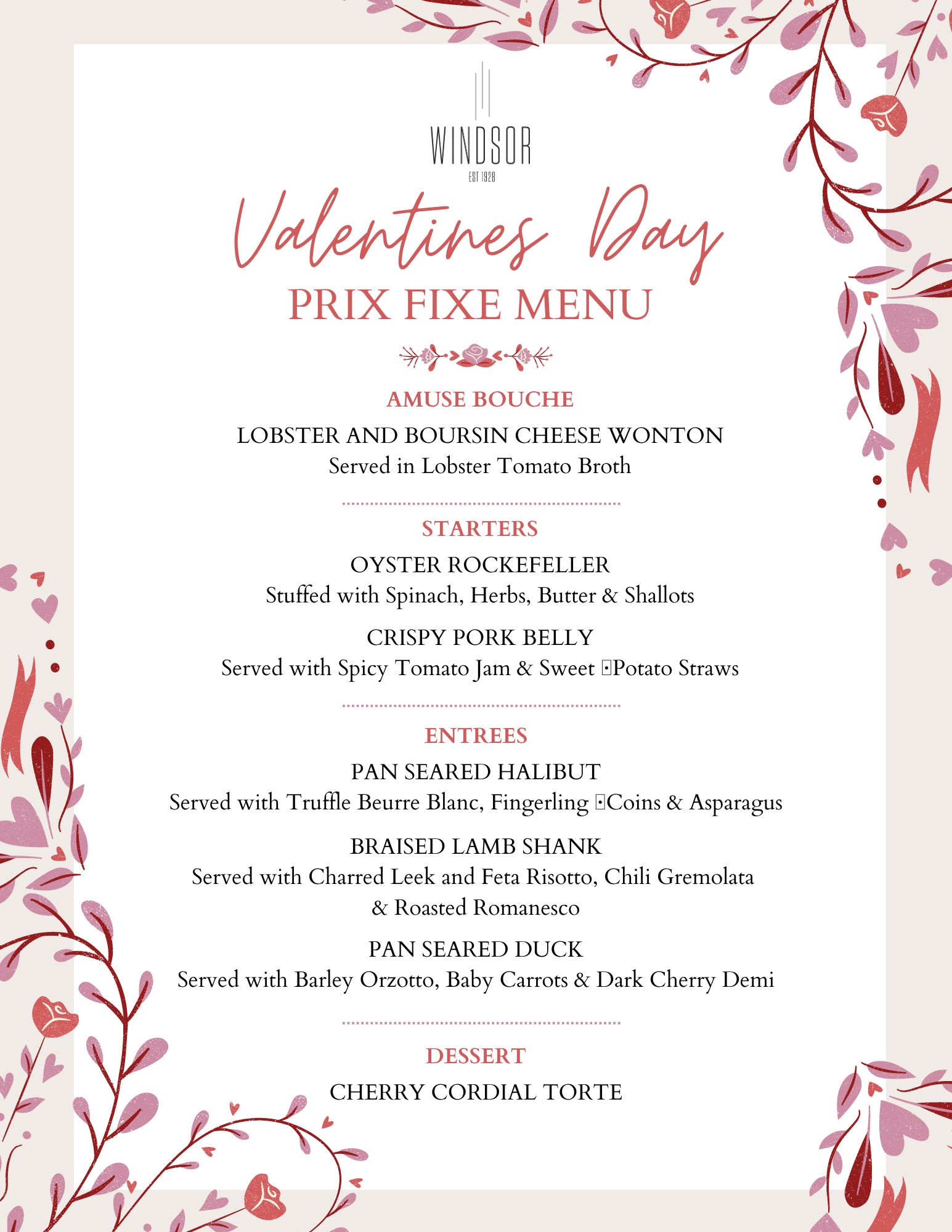 Valentine's Weekend at Skytop Lodge | Valentine's Dinner